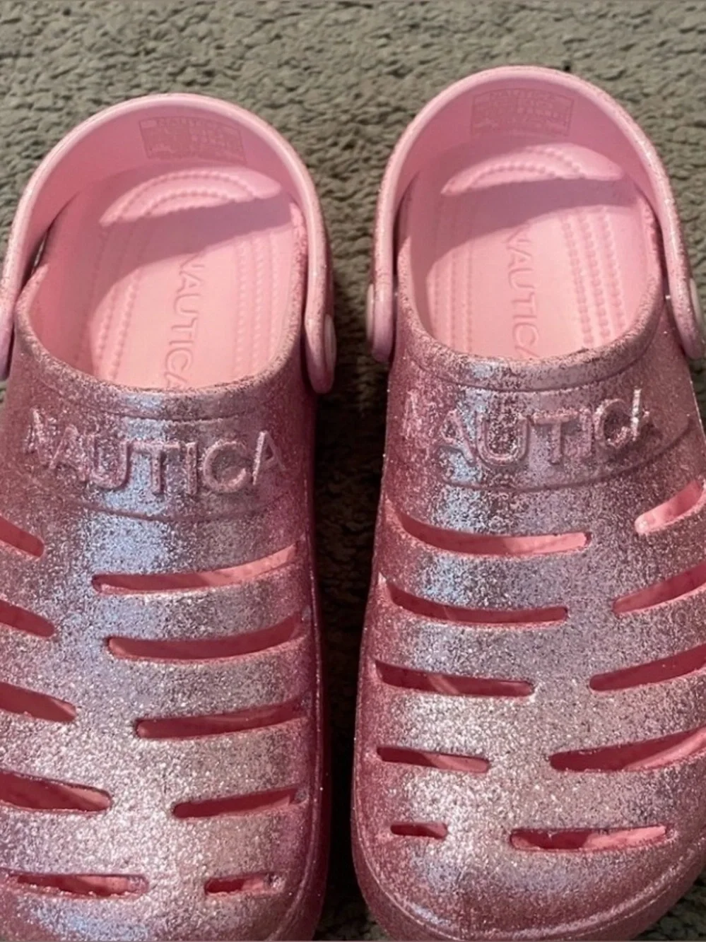 Nautica Kids Glitter Pink Water Clogs